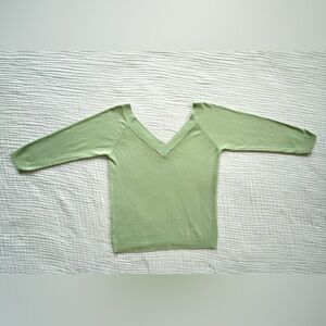 Zara lime green sweater -Size Large (fits more like a Medium though)